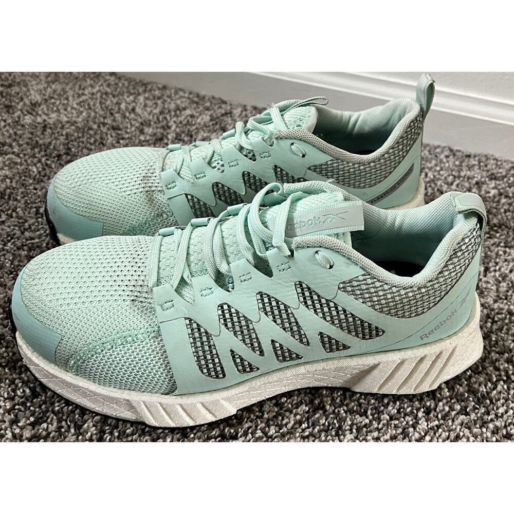 Reebok Fusion Flexweave comp safety toe work shoes women's size 7.5 - Picture 2 of 6